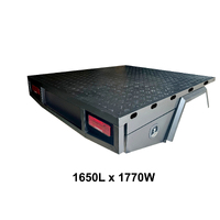 Aluminium Tray deck 1650L - Black powder coated