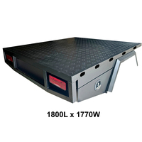 Aluminium Tray deck 1800L - Black powder coated