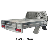 Aluminium space cab tray 2100L W/sides